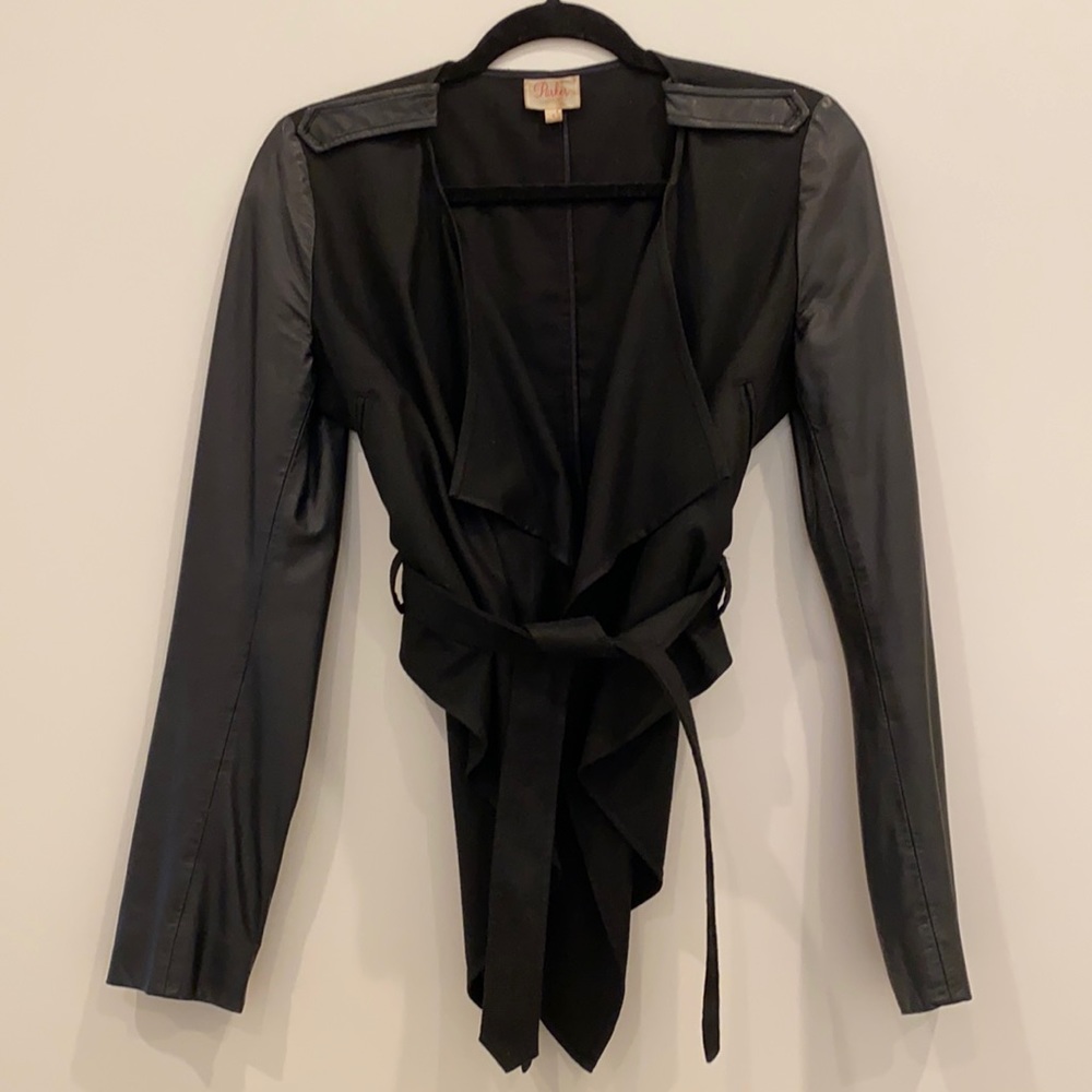 Parker Crop Leather Jacket